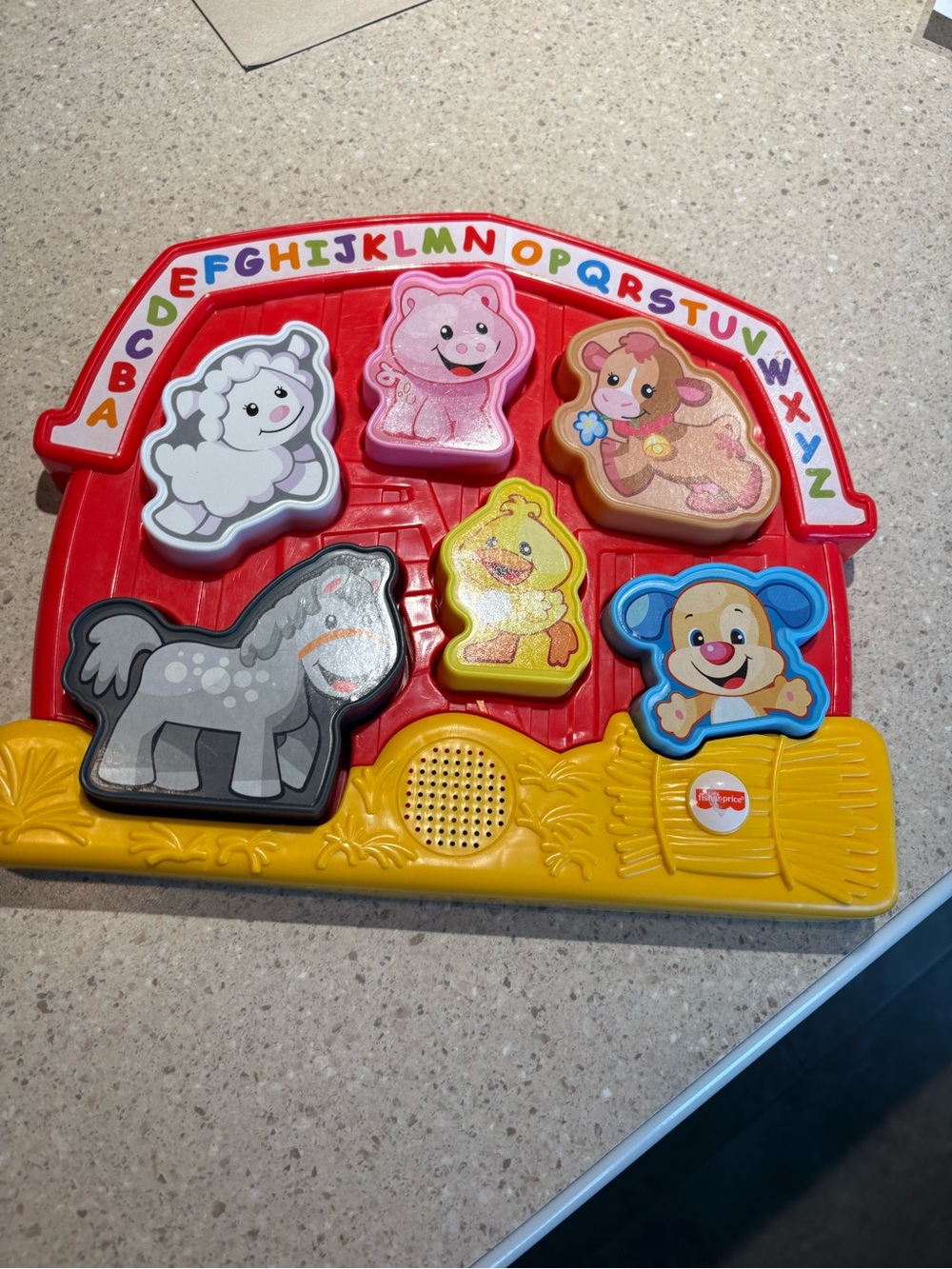 Fisher-Price Red Alphabet Animal Puzzle with Multicolor Pieces